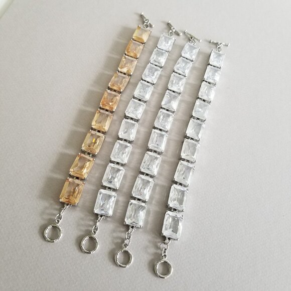 Plus Size Cubic Zirconia Bracelets, NEW - Picture 10 of 15